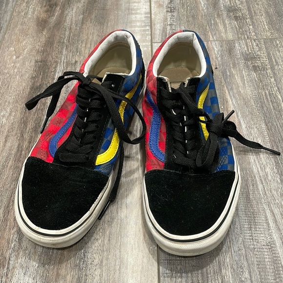 Vans Old Skool OTW Rally Red & Blue Checkered sneakers - Picture 2 of 8